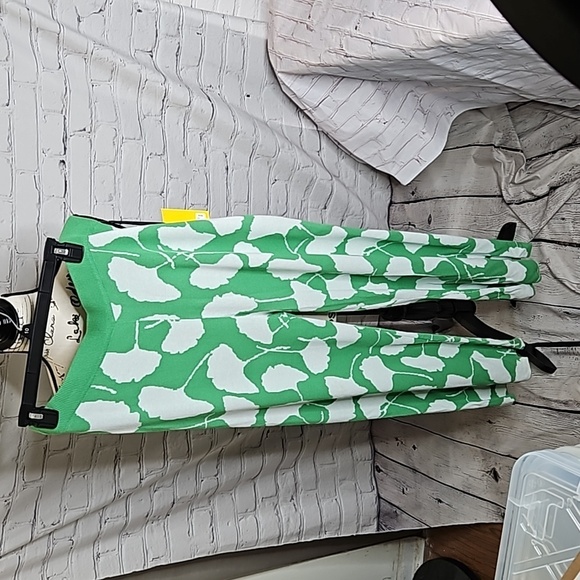 DVF for Target Women's High Waisted Ginkgo Green Sweaterknit Flare Pants XXL NWT - Picture 1 of 6